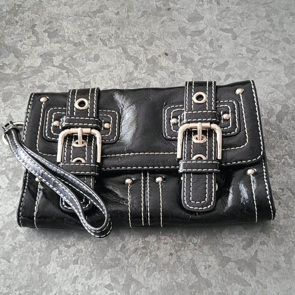 RAFE Target BlacK/Silver wallet w/wristlet